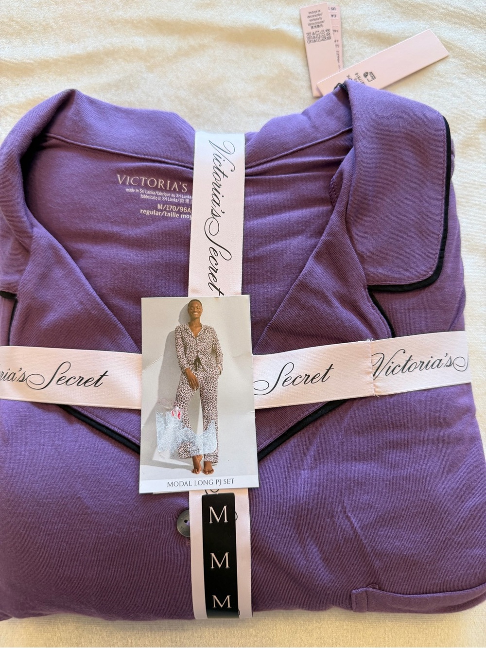 NWT Victoria’s  Secret Purple Modal Long PJ Set Women's Sleepwear Medium